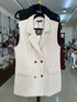Double Breasted Sleeveless Blazer